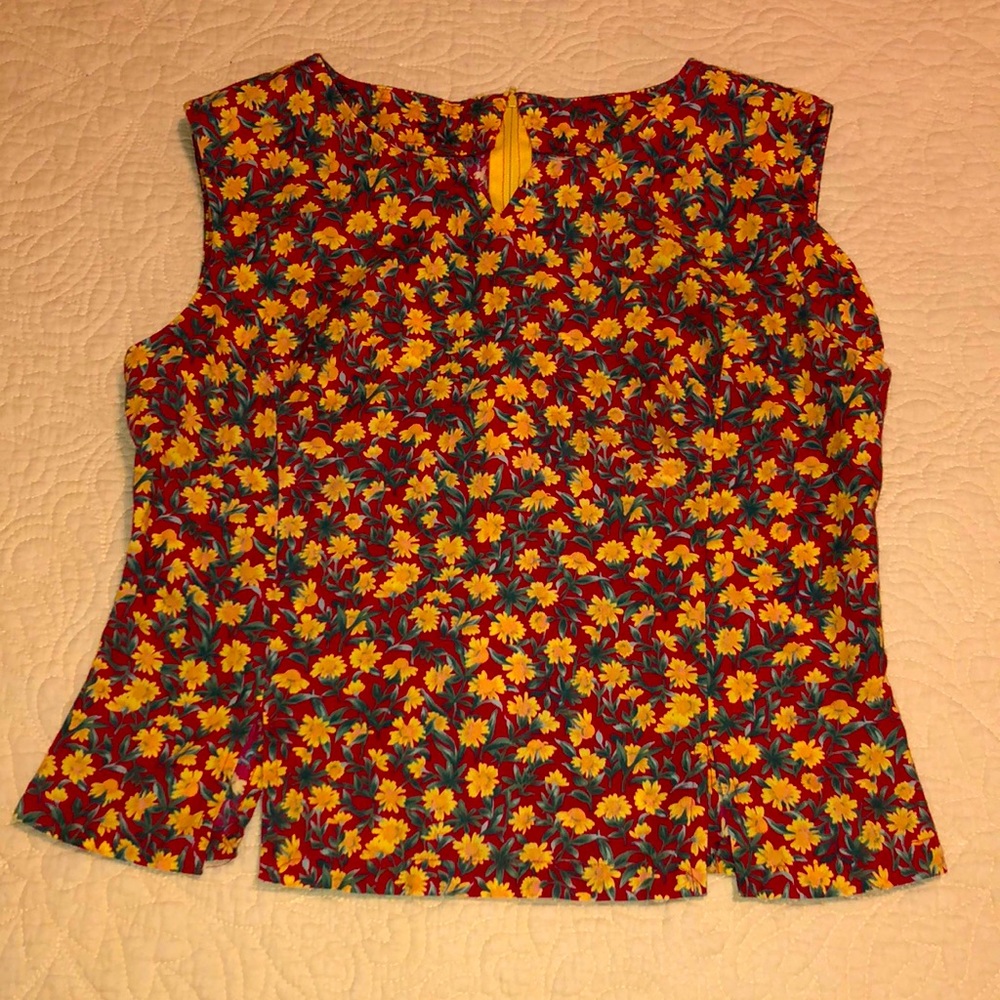 Vintage Floral Blouse